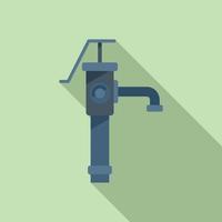 trädgård vatten pump ikon platt vektor. ventil systemet vektor