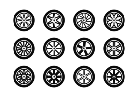 Alloy Wheels Ikoner Vector