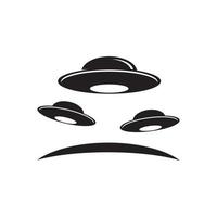 ufo-vektorlogo-schablonenillustration vektor