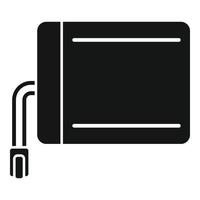 Tablet-Batterie-Symbol einfacher Vektor. Service-Bildschirm vektor