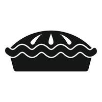 Apfelkuchen-Bäckerei-Symbol einfacher Vektor. Obstkuchen vektor