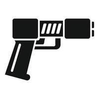 Polizei-Taser-Symbol einfacher Vektor. Waffe betäuben vektor