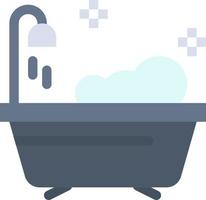 badrum rena dusch platt Färg ikon vektor ikon baner mall