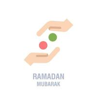 ramadan-symbole muslimisches islamgebet und ramadan kareem dünne liniensymbole setzen moderne flache stilsymbole isoliert auf weiß für infografiken oder webnutzung vektor