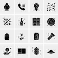 16 universelle Business-Icons Vektor kreative Icon-Illustration zur Verwendung in Web- und Mobilprojekten