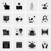 16 universelle Business-Icons Vektor kreative Icon-Illustration zur Verwendung in Web- und Mobilprojekten