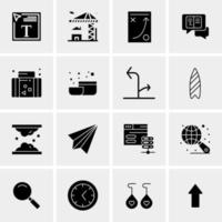 16 universelle Business-Icons Vektor kreative Icon-Illustration zur Verwendung in Web- und Mobilprojekten