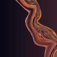 modernes buntes Flussplakat. wellenförmige flüssige Form im schwarzen Farbhintergrund. Kunstdesign für Ihr Designprojekt vektor