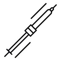 Symbol für Handelektrodenschweißen, Umrissstil vektor