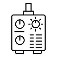 Symbol für Schweißmaschine, Umrissstil vektor