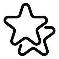 Sterne-Symbol, Umrissstil vektor
