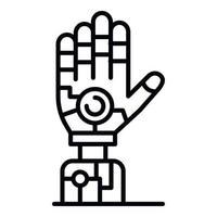 humanoides Handsymbol, Umrissstil vektor