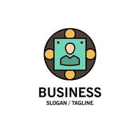 Manager Business Manager moderne Produktion Business Logo Vorlage flache Farbe vektor