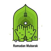 ramadan kareem konzept banner vektorillustration vektor