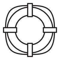 Rettungsring-Symbol, Umrissstil vektor