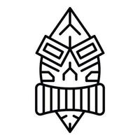 Hawaii-Idol-Symbol, Umrissstil vektor