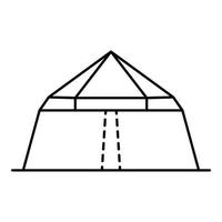 Baldachin-Symbol, Umrissstil vektor