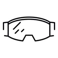 Skibrillen-Symbol, Umrissstil vektor