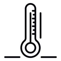 Thermometer-Smart-Home-Symbol, Umrissstil vektor