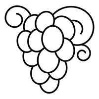 Herbsttraubensymbol, Umrissstil vektor