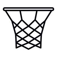 Basketball-Korb-Symbol, Umriss-Stil vektor