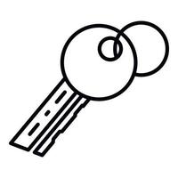 Autoschlüssel-Symbol, Umrissstil vektor