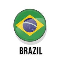 flagga Brasilien vektor