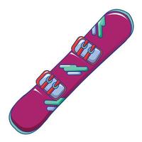 Snowboard-Board-Symbol, Cartoon-Stil vektor