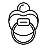 Babynippel-Symbol, Umrissstil vektor