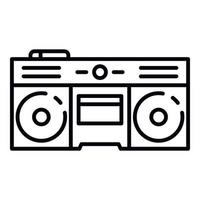 Boom-Box-Symbol, Umrissstil vektor