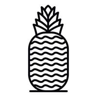 Ananas-Symbol, Umrissstil vektor