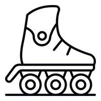 Inline-Skates-Symbol, Umrissstil vektor