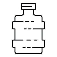 Symbol für Wasserflasche, Umrissstil vektor