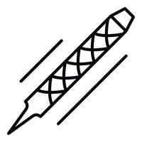 Raspel-Symbol, Umrissstil vektor