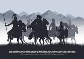 Kavallerie Vektor Hintergrund Illustration