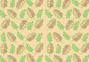 Ditsy Leaf Pattern Vector