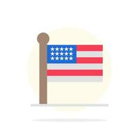 flagga stater förenad USA abstrakt cirkel bakgrund platt Färg ikon vektor