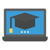 Symbolvektor für Online-Bildung vektor