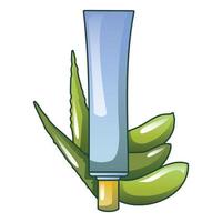 Aloe Vera Handcreme-Symbol, Cartoon-Stil vektor