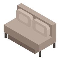 moderne sofa-ikone, isometrischer stil vektor