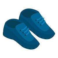 blaue Sneaker-Ikone, isometrischer Stil vektor