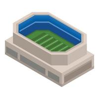 amerikan fotboll arena ikon, isometrisk stil vektor