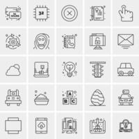 25 universelle Business-Icons Vektor kreative Icon-Illustration zur Verwendung in Web- und Mobilprojekten