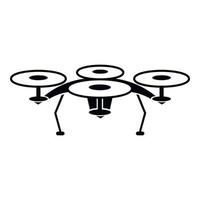 Quadcopter-Symbol, einfacher Stil vektor