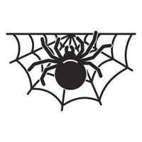 Spider-Home-Symbol, einfacher Stil vektor