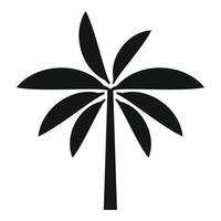 Waldpalme Symbol einfacher Vektor. exotischer Baum vektor