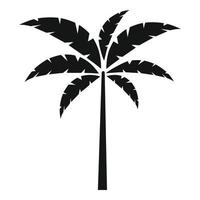 Zweig Palme Symbol einfacher Vektor. Sommerblatt vektor