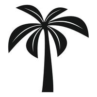 Dschungel-Palme-Symbol einfacher Vektor. Sommerblatt vektor