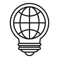 internationaler Idee-Icon-Umrissvektor. Geschäftslösung vektor