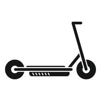 Lagra elektrisk skoter ikon enkel vektor. cykel trotinette vektor